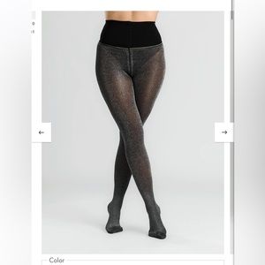 Sheertex no ripe silver sparkle tights worn once